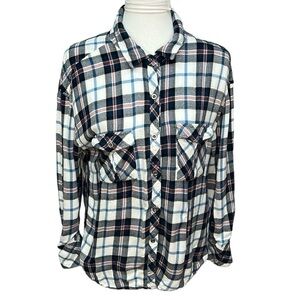 Rails Plaid Blouse Blue